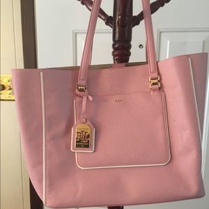 Lauren Ralph Lauren pink tote